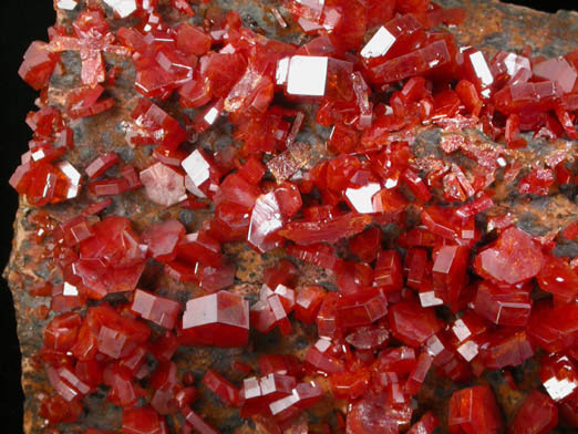 Vanadinite from Mibladen, Haute Moulouya Basin, Zeida-Aouli-Mibladen belt, Midelt Province, Morocco