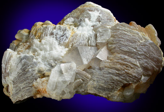 Topaz on Muscovite with Quartz from Dassu, Braldu Valley, Baltistan, Gilgit-Baltistan, Pakistan