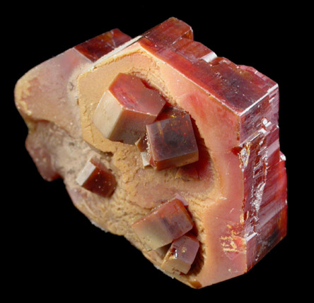 Vanadinite from Mibladen, Haute Moulouya Basin, Zeida-Aouli-Mibladen belt, Midelt Province, Morocco