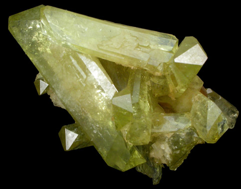 Brazilianite with Muscovite from Lavra do Telrio, Linpolis, Divino das Laranjeras, Minas Gerais, Brazil