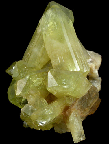 Brazilianite with Muscovite from Lavra do Telrio, Linpolis, Divino das Laranjeras, Minas Gerais, Brazil