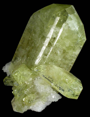 Brazilianite with Albite from Lavra do Telrio, Linpolis, Divino das Laranjeras, Minas Gerais, Brazil