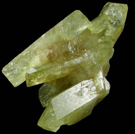 Brazilianite with Muscovite from Lavra do Telrio, Linpolis, Divino das Laranjeras, Minas Gerais, Brazil