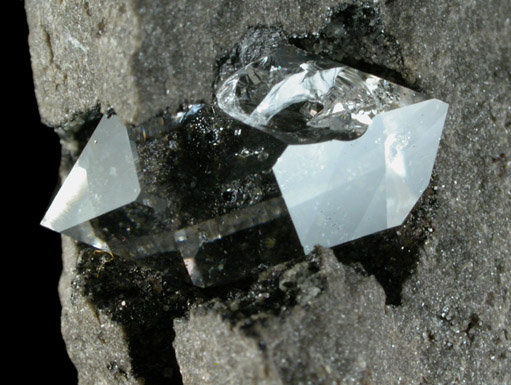 Quartz var. Herkimer Diamond from Ace of Diamonds Mine, Middleville, Herkimer County, New York