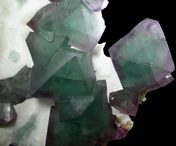 Fluorite in Quartz from Ganzhou, Jiangxi Province, China