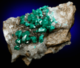 Dioptase from Altyn-Tyube, 66 km east of Karagandy, Karaganda Oblast', Kazakhstan (Type Locality for Dioptase)