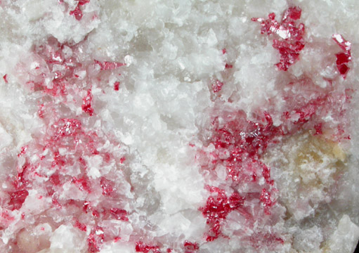 Cinnabar in Calcite from San Luis Potosi, Mexico