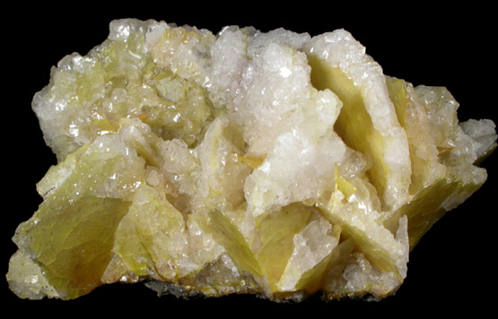 Calcite on Wulfenite from Glove Mine, Santa Rita Mountains, Santa Cruz County, Arizona