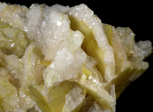 Calcite on Wulfenite from Glove Mine, Santa Rita Mountains, Santa Cruz County, Arizona