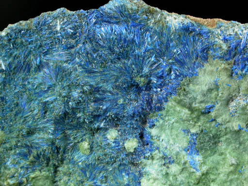 Linarite with Caledonite from Darwin District, Inyo County, California