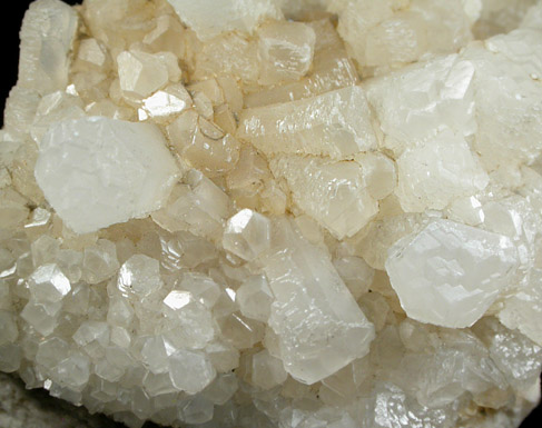 Calcite on Barite from St. Andreasberg, Harz Mountains, Lower Saxony, Germany