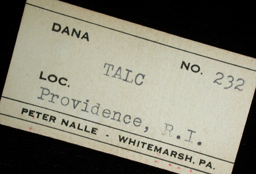 Talc from Manton Avenue, Providence, Providence County, Rhode Island