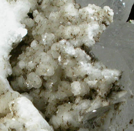 Calcite on Quartz from Panasqueira Mine, Barroca Grande, 21 km. west of Fundao, Castelo Branco, Portugal