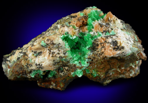 Annabergite from Kamariza Mine, Lavrion (Laurium) Mining District, Attica Peninsula, Greece