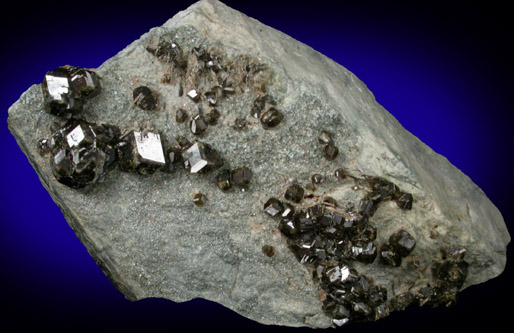 Andradite var. Melanite Garnet from Santa Rita Peak, New Idria District, San Benito County, California