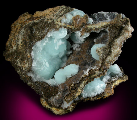 Hemimorphite from 79 Mine, Banner District, near Hayden, Gila County, Arizona