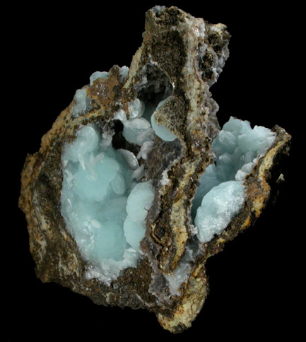 Hemimorphite from 79 Mine, Banner District, near Hayden, Gila County, Arizona