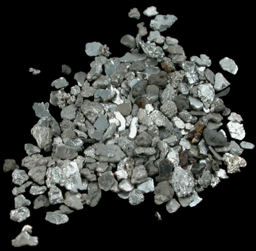 Osmium var. Osmiridium from (Newjansk, Ekaterinberg), Ural Mountains, Russia