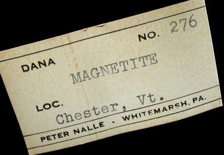 Magnetite from Chester, Windsor County, Vermont