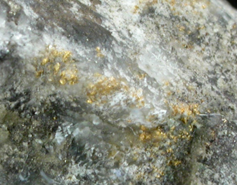 Gold from El Indio Mine, Elqui, Coquimbo, Chile