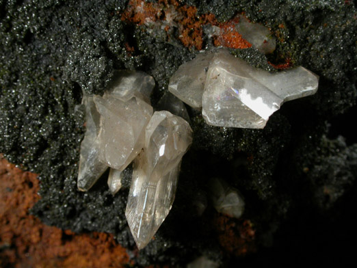 Cerussite on Mottramite from Tsumeb Mine, Otavi-Bergland District, Oshikoto, Namibia