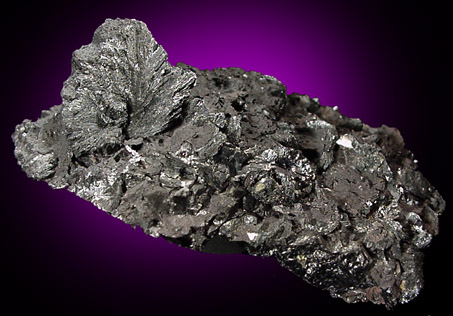 Semseyite on Sphalerite from Herja Mine (Kisbanya), Baia Mare, Maramures, Romania