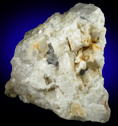 Fluorite on Albite, Quartz, Muscovite from Strickland Quarry, Collins Hill, Portland, Middlesex County, Connecticut