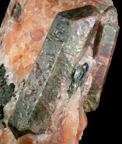 Fluorapatite in Calcite from Yates Mine, Otter Lake, Pontiac County, Qubec, Canada