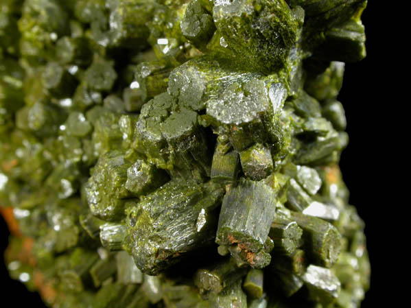 Pyromorphite from Wheatley Mine, Phoenixville, Chester County, Pennsylvania