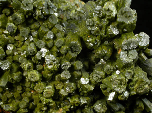 Pyromorphite from Wheatley Mine, Phoenixville, Chester County, Pennsylvania