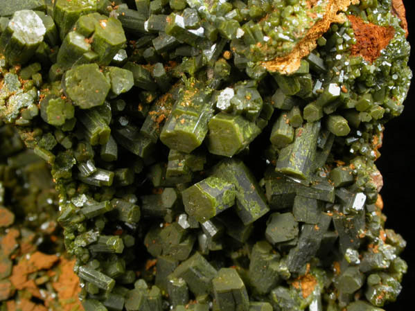 Pyromorphite from Wheatley Mine, Phoenixville, Chester County, Pennsylvania