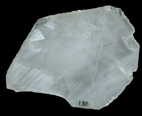 Quartz (etched to show Dauphin-law twinning) from Minas Gerais, Brazil