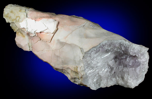 Quartz var. Amethyst Agate from Upper New Street Quarry, Paterson, Passaic County, New Jersey