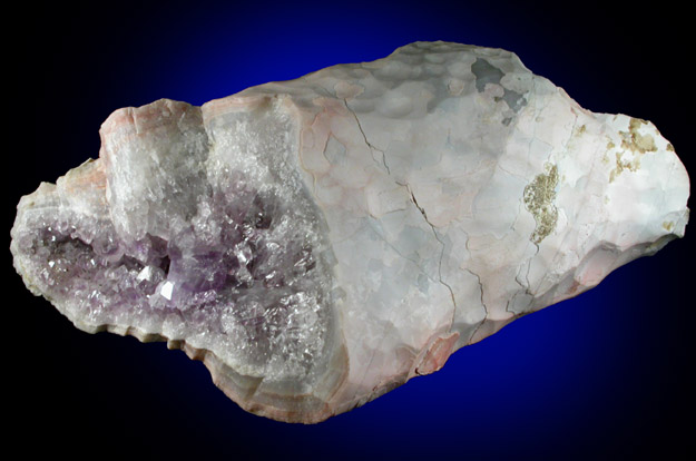 Quartz var. Amethyst Agate from Upper New Street Quarry, Paterson, Passaic County, New Jersey