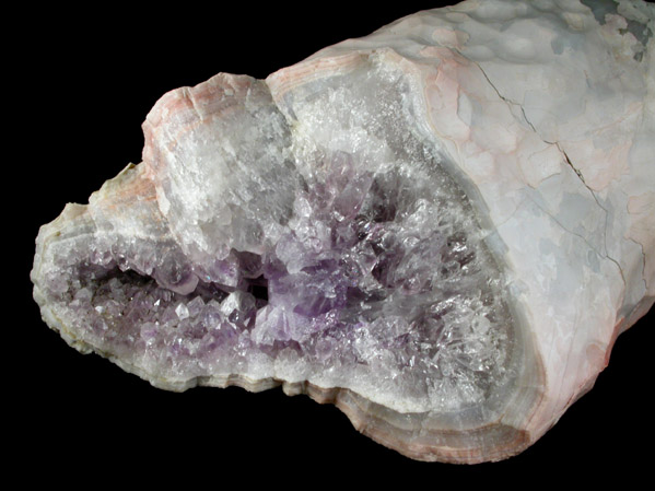 Quartz var. Amethyst Agate from Upper New Street Quarry, Paterson, Passaic County, New Jersey