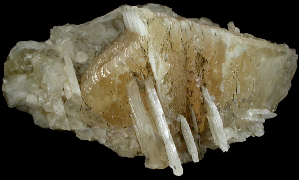 Calcite (twinned crystals) from construction site in Edgewater, Bergen County, New Jersey