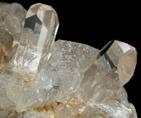 Topaz on Quartz from Dassu, Braldu Valley, Baltistan, Gilgit-Baltistan, Pakistan