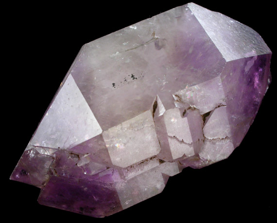 Quartz var. Amethyst from Dutton's Mill, Delaware County, Pennsylvania