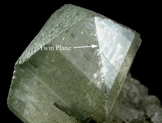 Orthoclase (Baveno-Law Twinned) with Chlorite from St. Gotthard, Kanton Uri, Switzerland