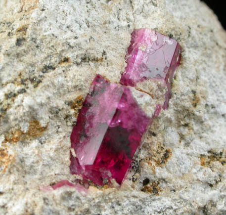 Beryl var. Red Beryl (Bixbite) from Ruby Violet claim, Wah Wah Mountains, Beaver County, Utah