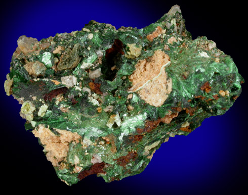 Szenicsite with Powellite from Jardinera #1 Mine, Tierra Amarilla, Inca de Oro, Chile (Type Locality for Szenicsite)