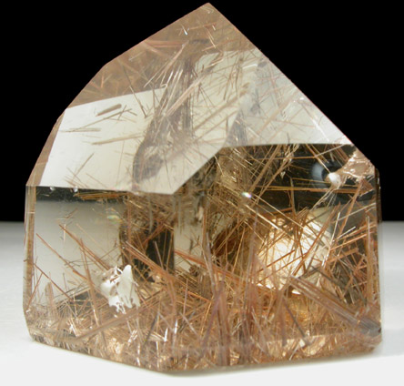 Quartz with Rutile inclusions (Rutilated Quartz) from Novo Horizonte, Bahia, Brazil