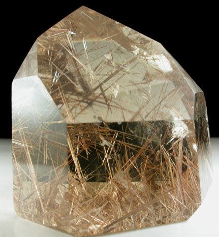 Quartz with Rutile inclusions (Rutilated Quartz) from Novo Horizonte, Bahia, Brazil