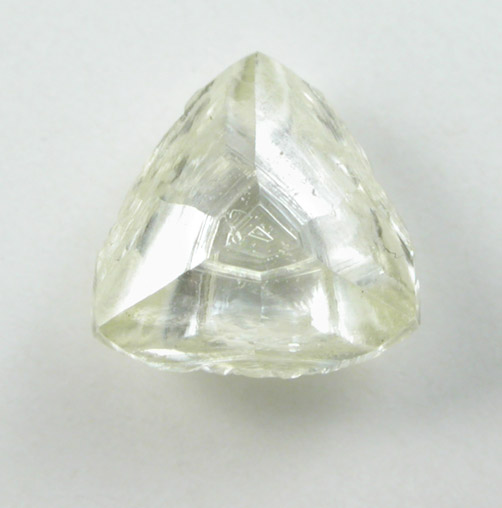 Diamond (0.69 carat yellow macle, twinned crystal) from Ekati Mine, Point Lake, Northwest Territories, Canada