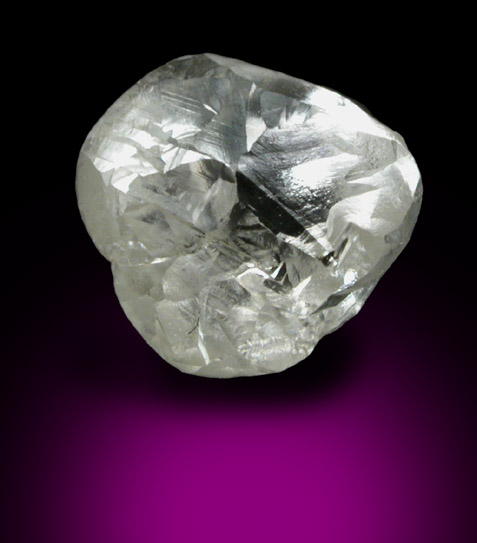 Diamond (2.37 carat cuttable complex crystal) from Kindia Prefecture, Guinea