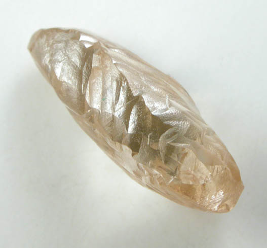 Diamond (2.61 carat pink-brown elongated crystal) from Udachnaya Mine, Republic of Sakha, Siberia, Russia
