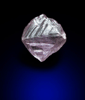 Diamond (0.22 carat fancy-pink octahedral crystal) from Russia