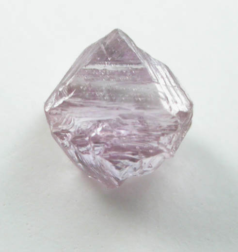 Diamond (0.22 carat fancy-pink octahedral crystal) from Russia