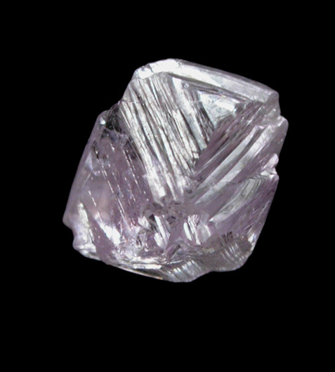 Diamond (0.50 carat fancy-pink octahedral crystal) from Russia