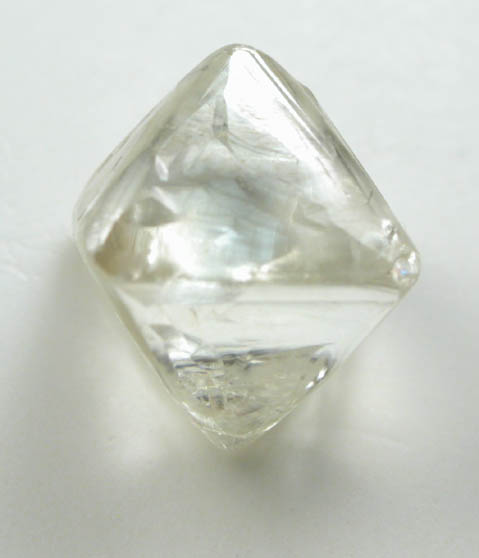 Diamond (1.71 carat pale-yellow octahedral crystal) from Udachnaya Mine, Republic of Sakha, Siberia, Russia